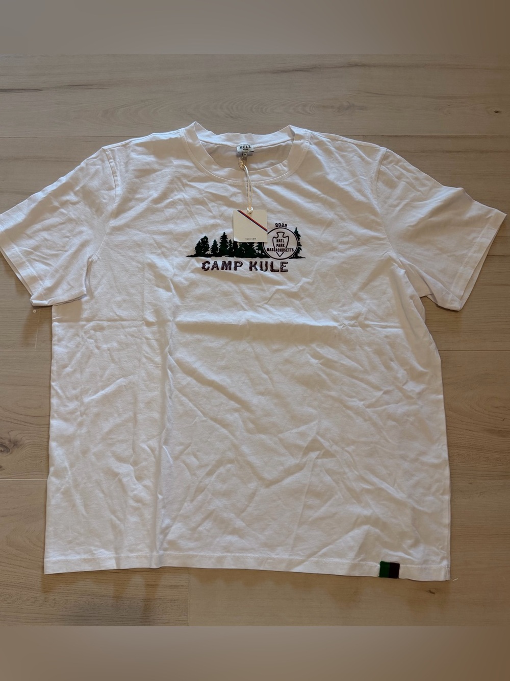 KULE White 'Camp Kule' Short Sleeve Tee NWT